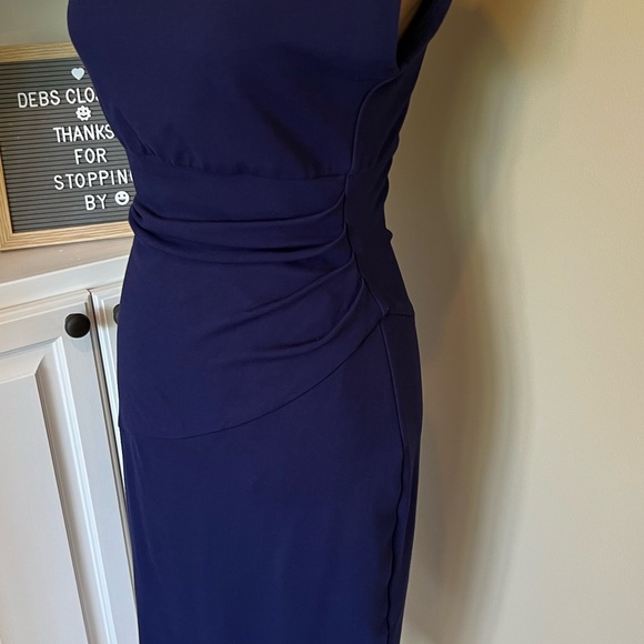 Diane Von Furstenberg Women’s Dress Size 6 Blue Jori Fitted Sleeveless Bodycon - Picture 5 of 12